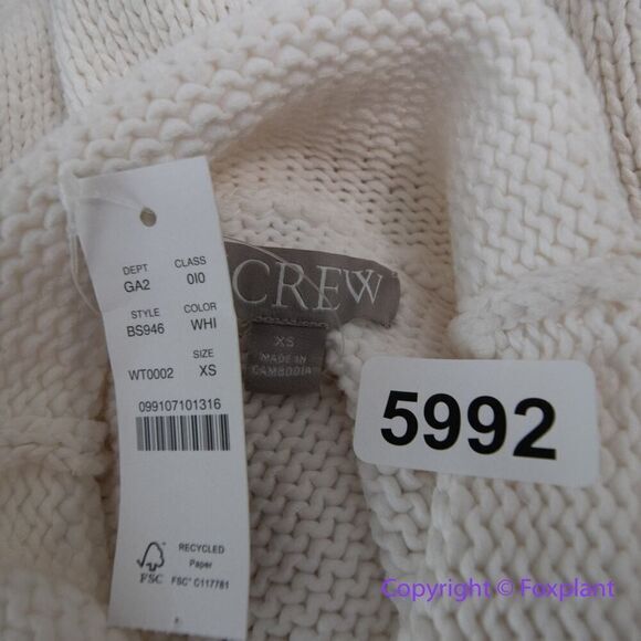 New! J. Crew Rollneck‎ sweater shell in white, size XS - Picture 12 of 14